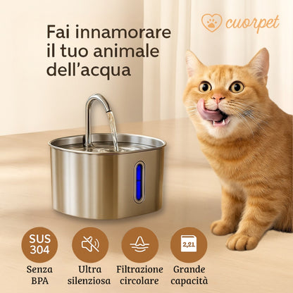 Fontanella CuorPet™ 2.2L - Trasforma la salute del tuo gatto